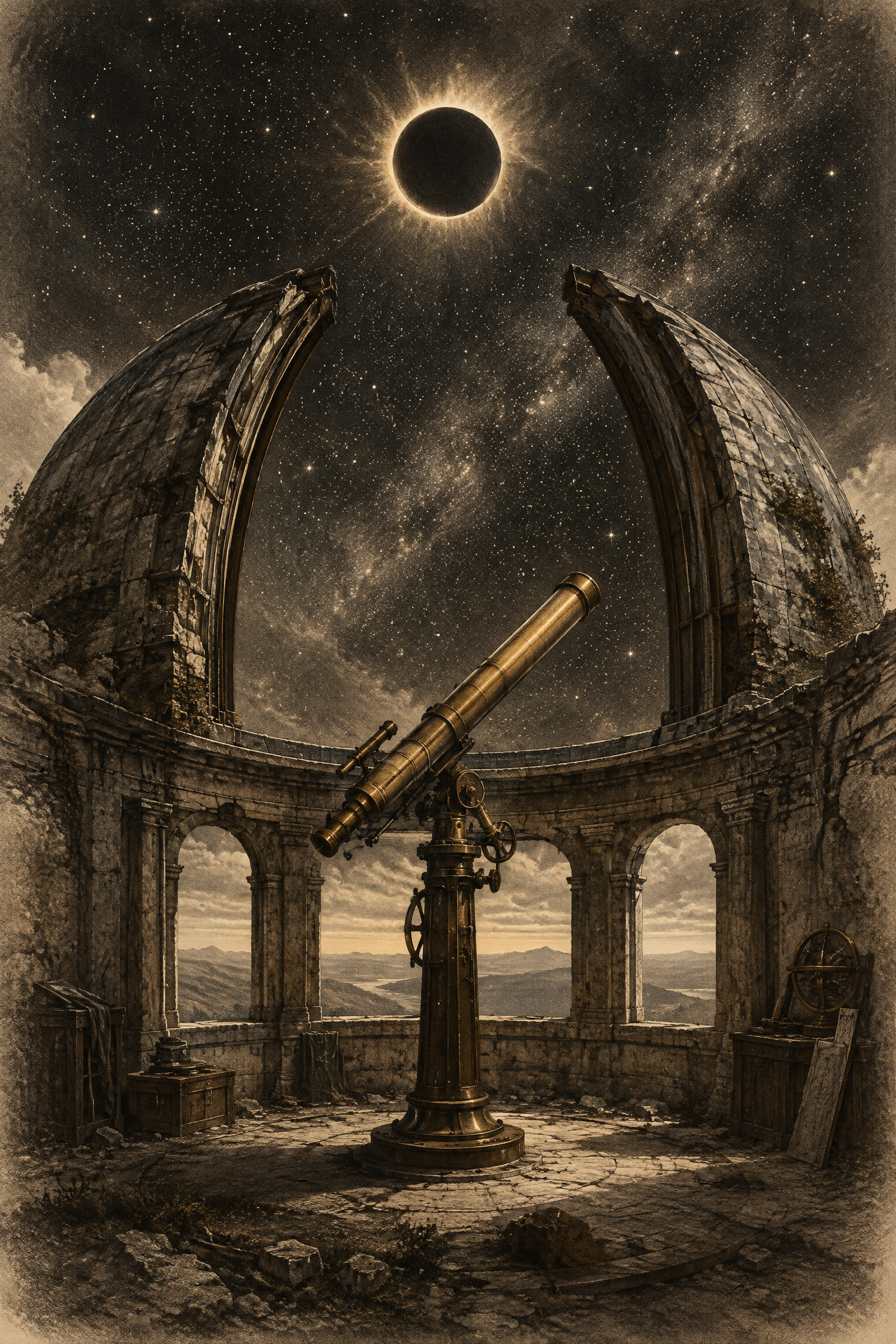 AP 01.14: The Observatory, interpretive Archive Plate by Ronin Naodhinsuk
